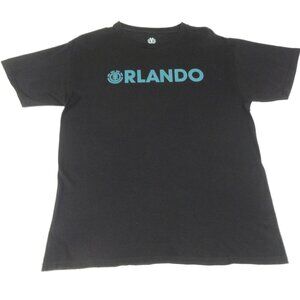 ELEMENT SKATE CO ORLANDO FLORIDA - BLACK MEDIUM T-SHIRT K728